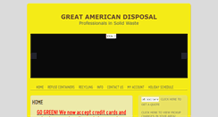 Desktop Screenshot of greatamericandisposal.com